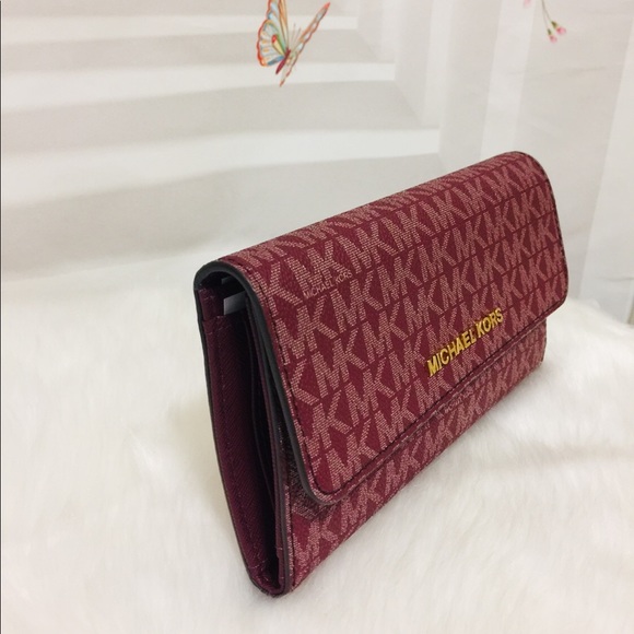 NWT Michael Kors Jet Set Travel Trifold Wallet - Picture 2 of 7